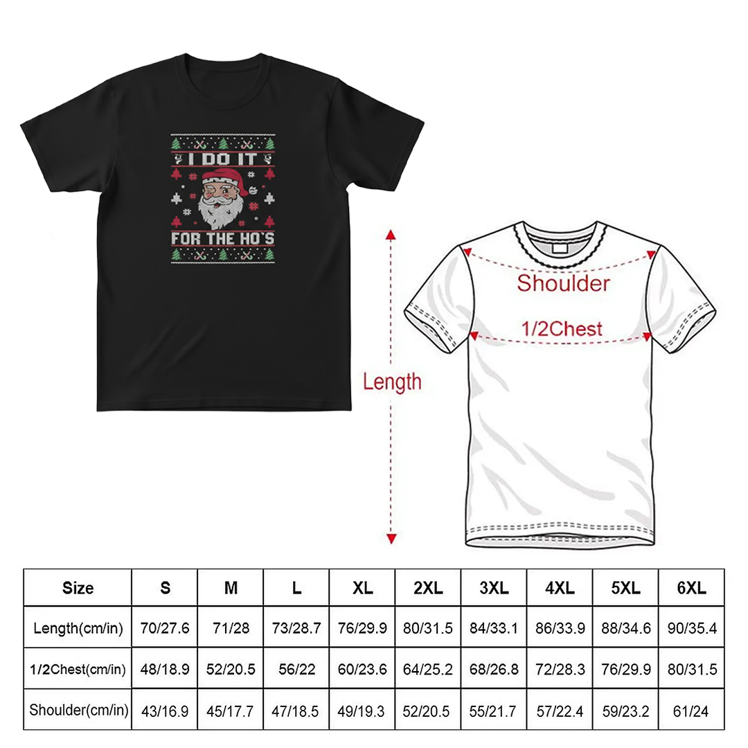 ArctenWear I Do It For The Ho’s | Rude Offensive Christmas Santa T-Shirt
