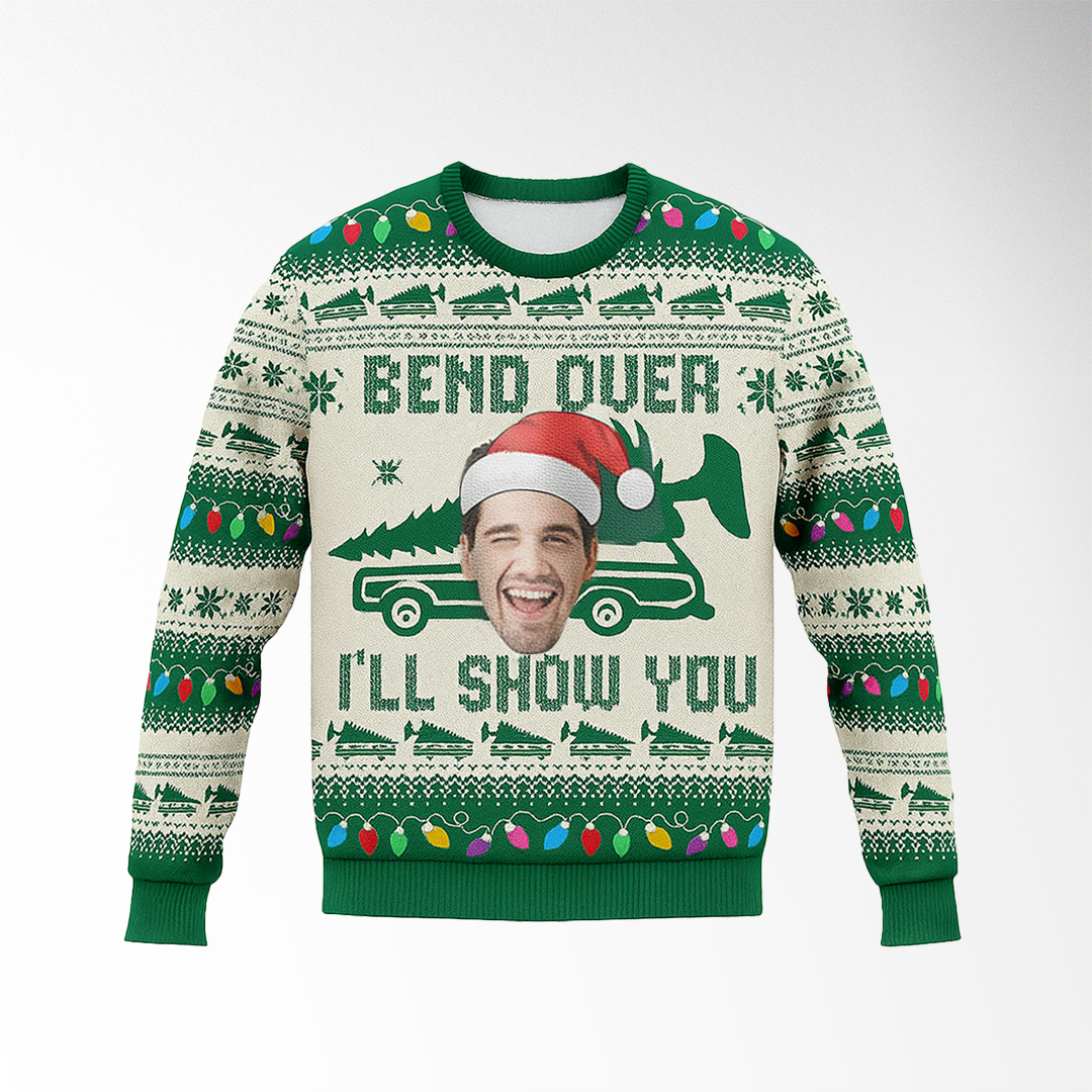 ArctenWear Personalized Couple Christmas Ugly Sweater