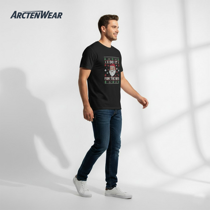 ArctenWear I Do It For The Ho’s | Rude Offensive Christmas Santa T-Shirt