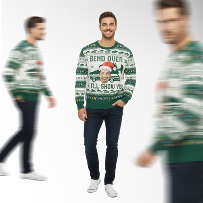ArctenWear Personalized Couple Christmas Ugly Sweater
