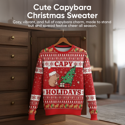 ArctenWear Capybara Celebration Christmas Ugly Sweater