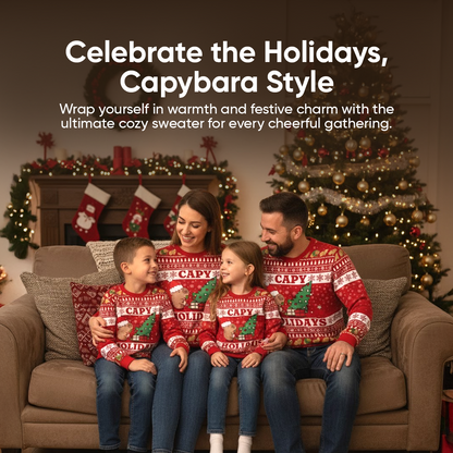 ArctenWear Capybara Celebration Christmas Ugly Sweater